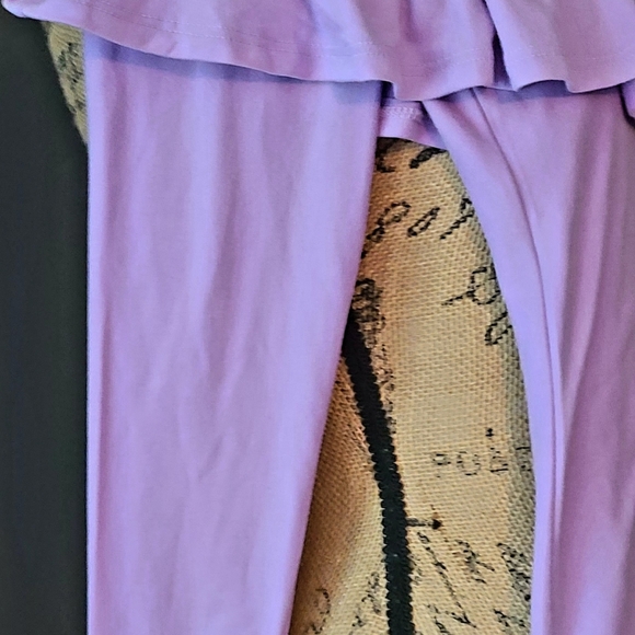 Rue 21 size Small fitted long sleeve Bodysuit Color purple in like new condition - Picture 3 of 6